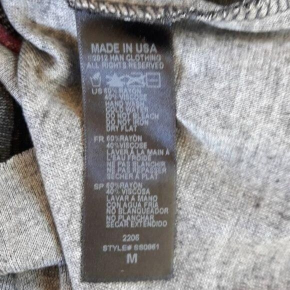 Tank Top M Destroyed Patriotic Flag Stars Distressed Cutouts Blue Red Thrashed - Picture 7 of 8